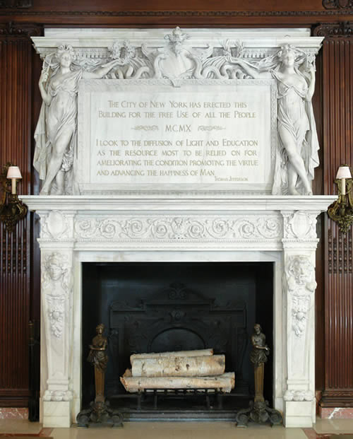 Library Fireplace Historic Fireplace