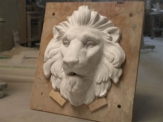 limestone lion sculpture hand carved