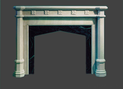 New Gothic fireplace design