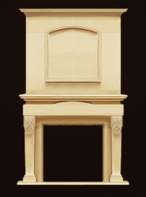 overmantle fireplace design