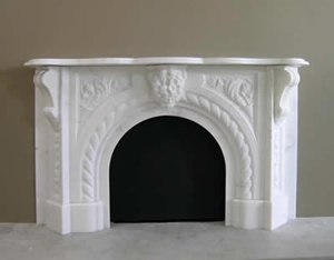 Victorian marble fireplace mantel