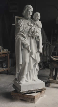 stone sculpture of saint peter