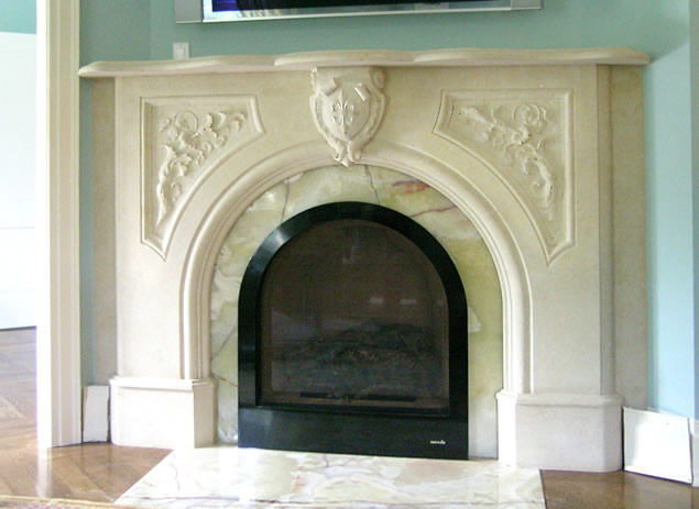 Victorian fireplace mantel design